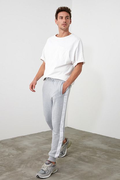 Trendyol Man Gri Erkek Esofman Alti Tmnss20ea0074 Trendyol