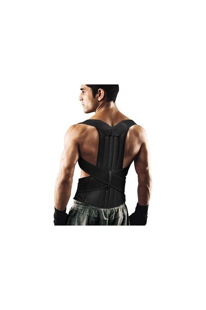 Ankaflex Unisex Siyah Balenli Bel Sirt Korsesi Dik Durus Korsesi Trendyol