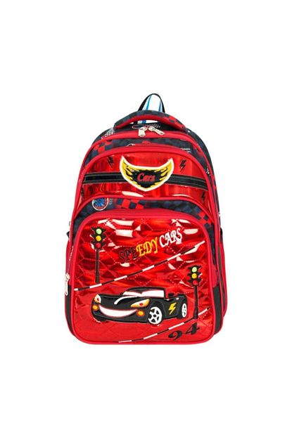 Master Pack Erkek Cocuk Kirmizi Araba Temali Beslenmeli Okul Cantasi 564 Trendyol