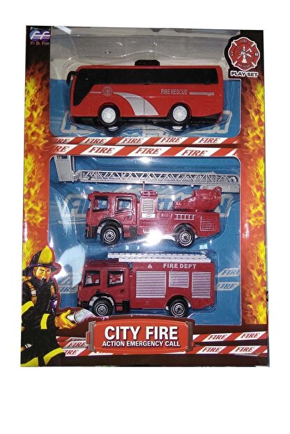 Can Em Oyuncak Kutulu Cek Birak Itfaiye Ve Polis Arabasi Set 60 Trendyol
