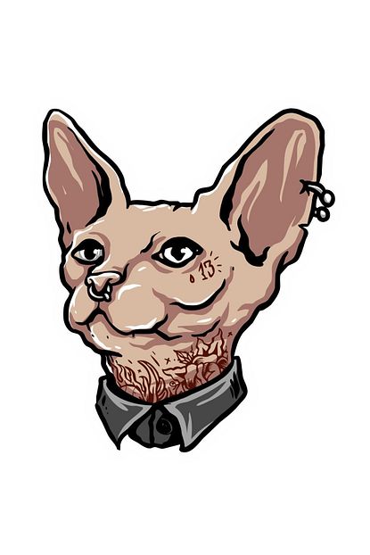 Sticker Fabrikasi Sfenks Kedi Sticker 00451 10x8 5 Cm Trendyol