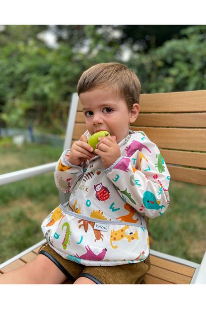 Yorni Deluxe Uzun Kollu Bebek Mama Onlugu 2 4 Yas Trendyol