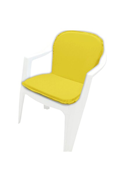 Textilla Sirtlikli Sandalye Minderi Koyu Sari Trendyol