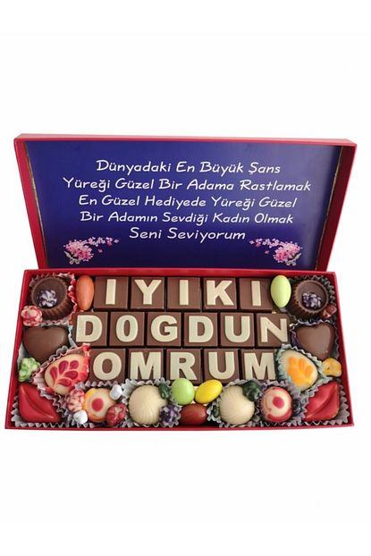 40 Yil Cikolata Kahve Yazili Harfli Isimli Resimli Dogum Gunu Hediyelik Cikolata Kutusu Iyi Ki Dogdun Trendyol
