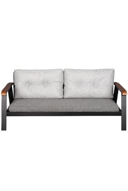 Deepport Gri Balkon Bahce Metal Kanepe 3lu Trendyol