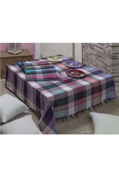 Gozde Mor Pestemal Desen Uclu Sofra Bezi Masa Ortusu 170 X 170 Cm Trendyol
