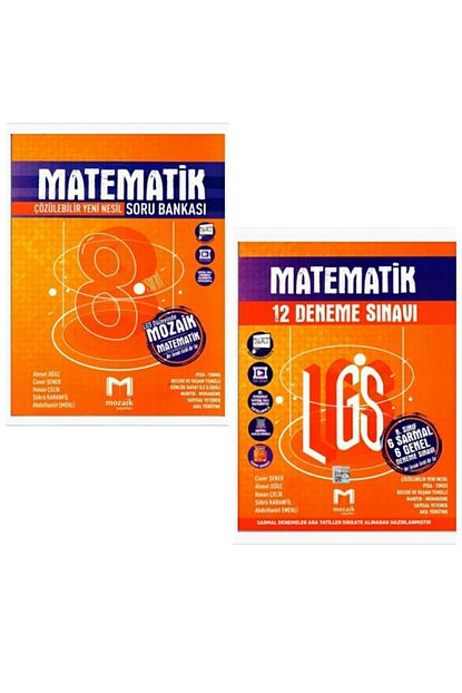 Mozaik Yayinlari 8 Sinif Lgs Matematik Soru Deneme Seti Yeni 2021 Trendyol