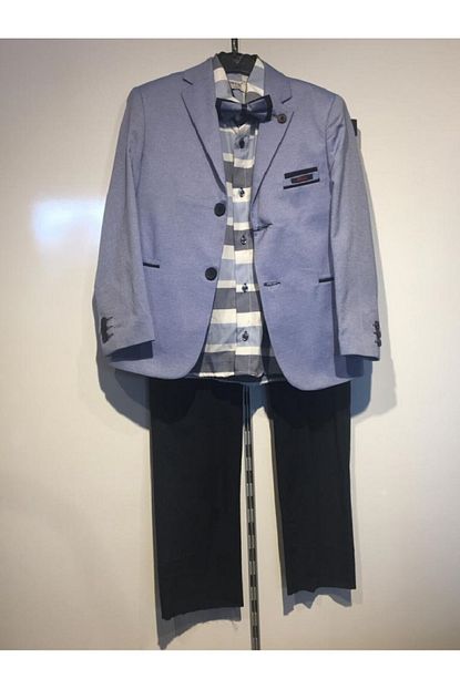 Moda Da Moda Kids Erkek Cocuk Mavi Ceketli Takim Elbise Trendyol