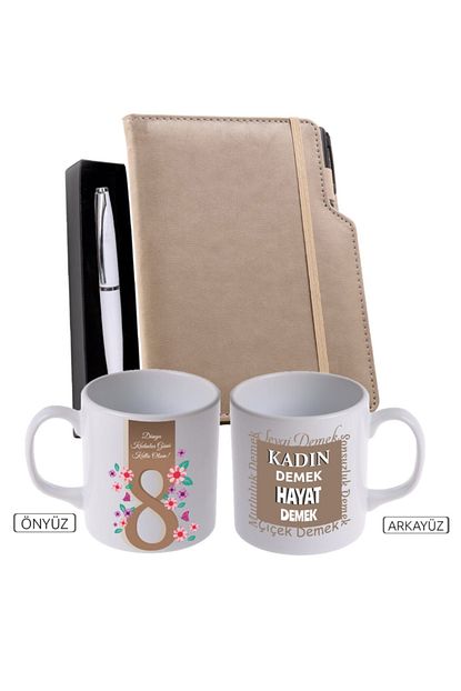 metal kalem defter kupa
