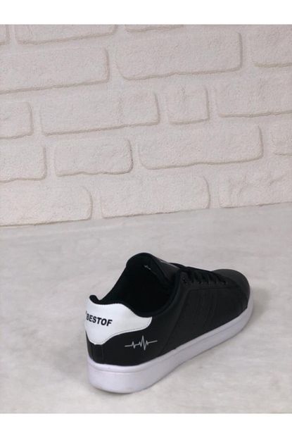 Best Of Erkek Siyah Bagcikli Gunluk Duz Taban Spor Ayakkabi Trendyol