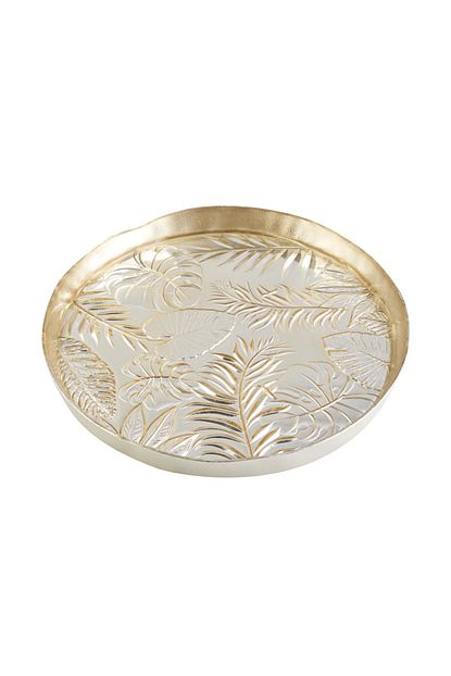 Karaca Tropic Gold Cam Tepsi Trendyol