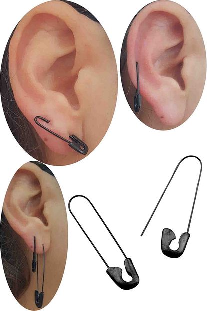 Cadinin Dukkani Espirili Cengelli Siyah Igne Genc Kiz Kupesi 3 Cm Trendyol