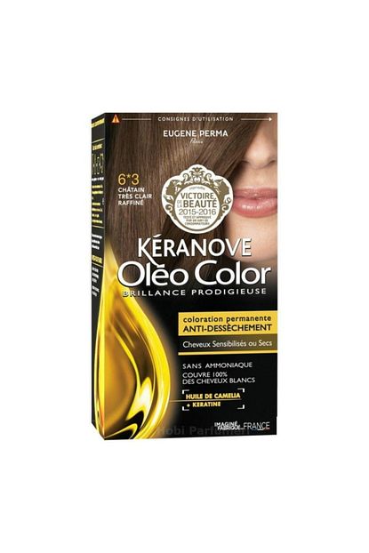 Keranove Oleo Color Amonyaksiz Kurutmayan Kalici Sac Boyasi 6 3 Cok Acik Kahverengi Trendyol