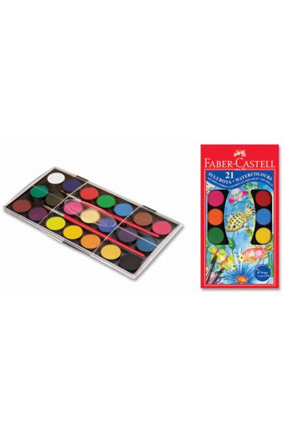 Faber Castell 21 Li Suluboya 21 Renk Sulu Boya Buyuk Boy Firca Trendyol
