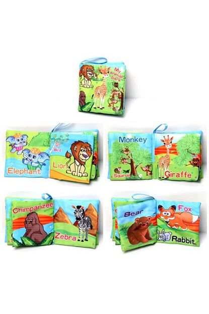 Infinite Baby Pofuduk Hayvanat Bahcesi Bebek Bez Kitap Kumas Kitap Trendyol