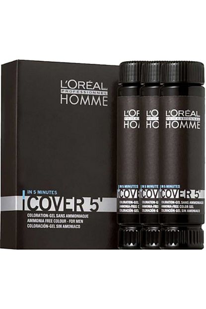 L Oreal Professionnel Loreal Homme Cover 5 No 5 Acik Kahverengi 3x50 Ml Beyaz Kapatici Jel Erkek Sac Boyasi Trendyol