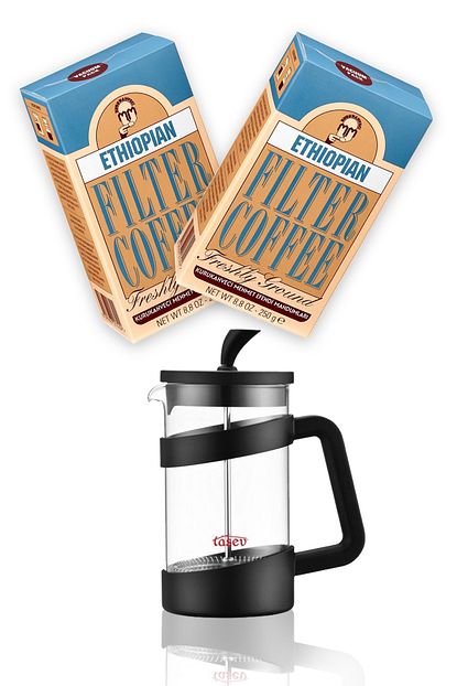 Mehmet Efendi 2 Adet 250 G Ethiopian Filtre Kahve Tasev Zebo 350 Ml Siyah French Press Hediyeli Trendyol