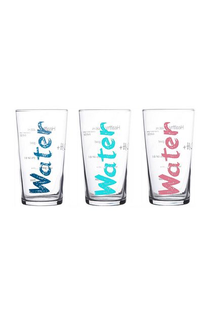 Mudo Concept Water Bardak 3lu Set Mavi Turkuaz Pembe Trendyol