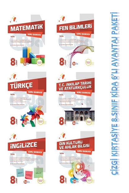 Kida Yayinlari 8 Sinif 6 Li Kitap Set Avantaj Paketi Trendyol