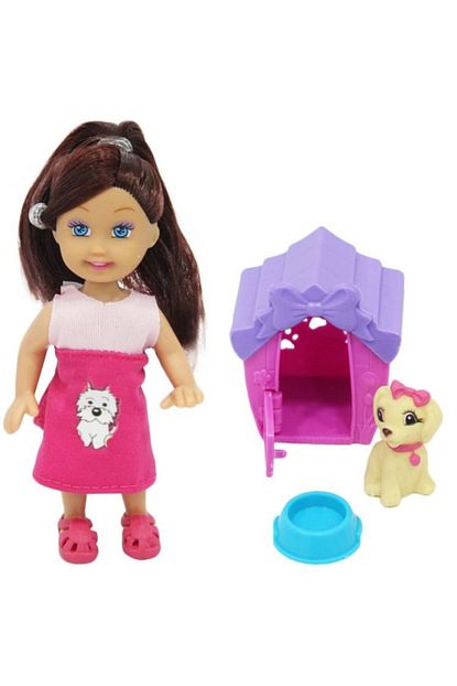 Elasya Hediyelik Barinakli Kopekli Mini Manken Oyuncak Bebek Trendyol