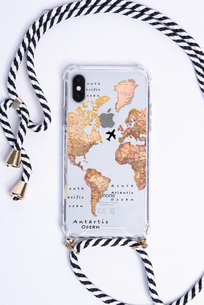 Pofhi Iphone X Eski Dunya Tasarimli Siyah Beyaz Seritli Askili Telefon Kilifi Fiyati Yorumlari Trendyol