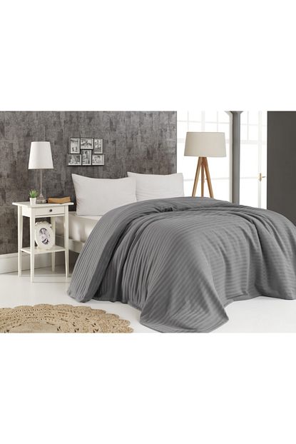 Upline Sandro Gri Cift Kisilik Yatak Ortusu 210x230 Cm Trendyol