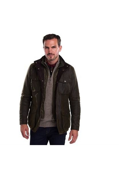 Barbour Erkek Zeytin Yesili Ogston Wax Mont Trendyol
