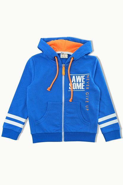 B C Ousin Erkek Cocuk Mavi Fermuarli Sweatshirt Trendyol