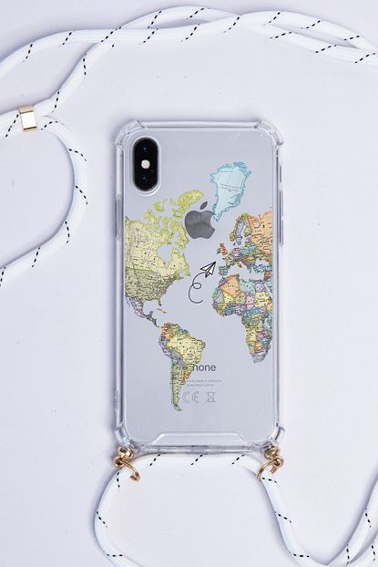 Pofhi Iphone 11 Renkli Dunya Beyaz Askili Telefon Kilifi Trendyol