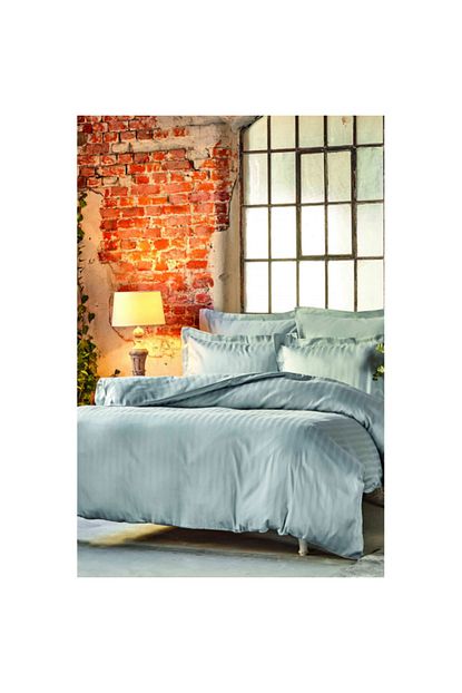 Karaca Home Mag Charm Bold Mavi Pamuk Saten Cift Kisilik Nevresim Takimi Trendyol