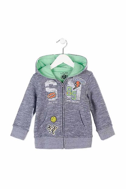 Losan Cocuk Mavi Fermuarli Sweatshirt Trendyol