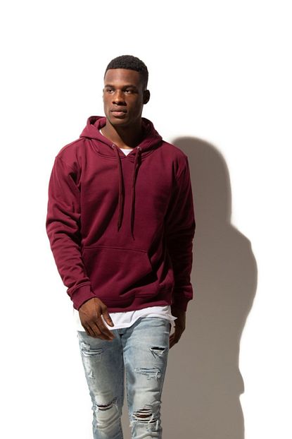 Trendmany Erkek Bordo Mevsimlik Kapusonlu Sweatshirt Trendyol