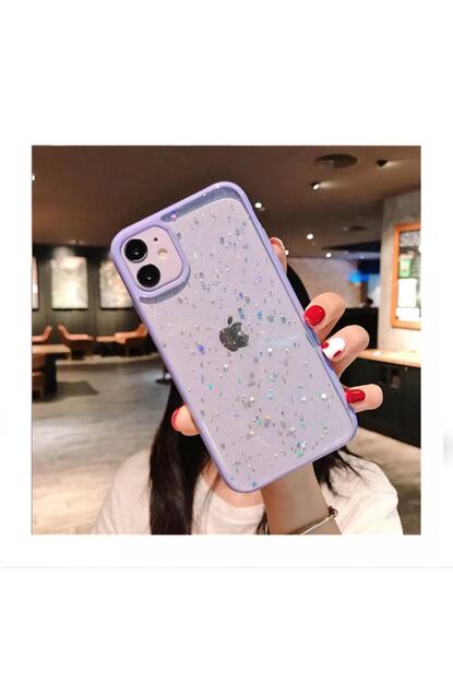 Kilifsiparis Iphone 11 Kenari Lila Renkli Simli Darbe Onleyici Silikon Kilif Trendyol