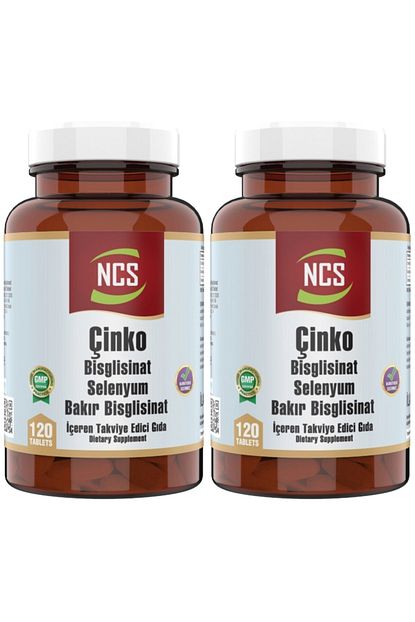 cinko 15 mg bakir 250 mcs selenium 200 mcg zinc 2 x 120 tablet 240 tablet