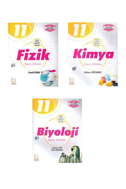 Palme Yayinlari 11 Sinif Fizik Kimya Biyoloji Soru Bankasi Seti Trendyol