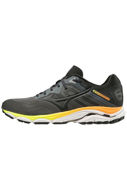 Mizuno Wave Inspire 16 Erkek Kosu Ayakkabisi Gri Turuncu Trendyol