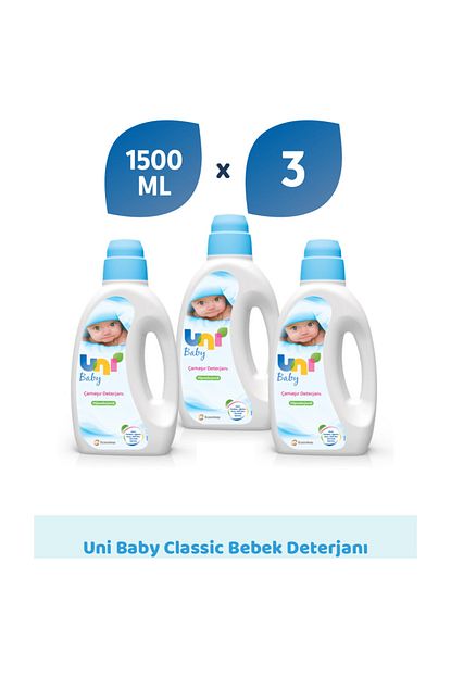 uni baby camasir deterjani 1500 ml 3 lu ekonomik firsat paketi fiyati yorumlari trendyol
