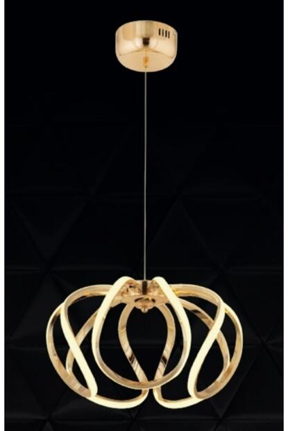 Burenze Modern Sarkit Power Led Avize Gold Sari Beyaz Isik Concept Urun Trendyol
