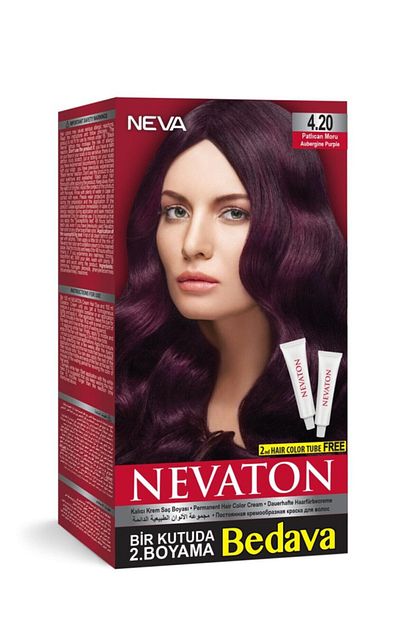 Nevaton Kalici Krem Sac Boyasi 4 20 Patlican Moru 8698636611817 Trendyol