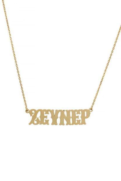 In Love Kadin Altin Zeynep Yazili Kolye Trendyol