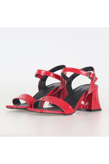Posse Shoes Kirmizi Rugan Topuklu Ayakkabi Trendyol