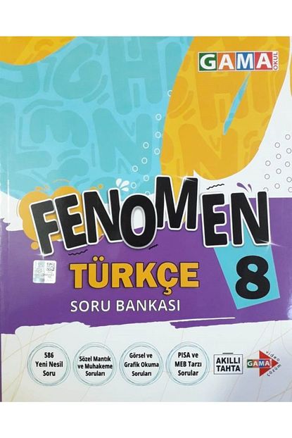 Gama Yayinlari 8 Sinif Fenomen Turkce Soru Bankasi Trendyol