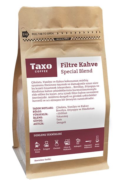 Taxo Coffee Taxo Special Blend Filtre Kahve Cekirdek Trendyol