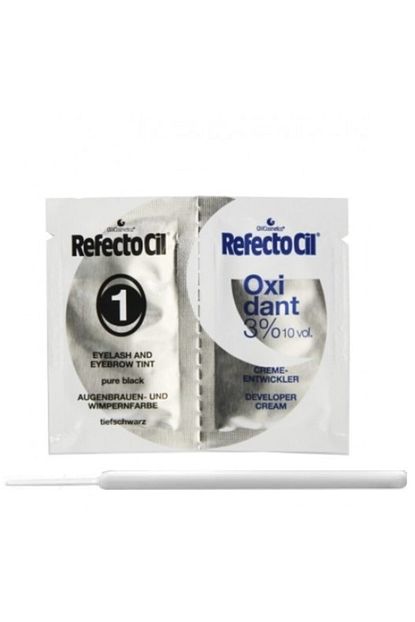 Refectocil Siyah Kas Boyama Seti Deneme Boyu 1 Ml No 1 Trendyol
