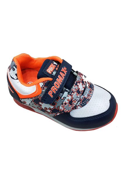 Promax Erkek Bebek Lacivert Turuncu Cift Cirtli Spor Ayakkabi Trendyol