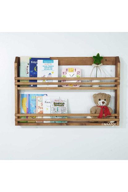 Ceebebek 3 Lu Montessori Kitaplik Askilik 60 Cm Duvar Rafi Bebek Cocuk Odasi Ahsap Raf Aski Trendyol