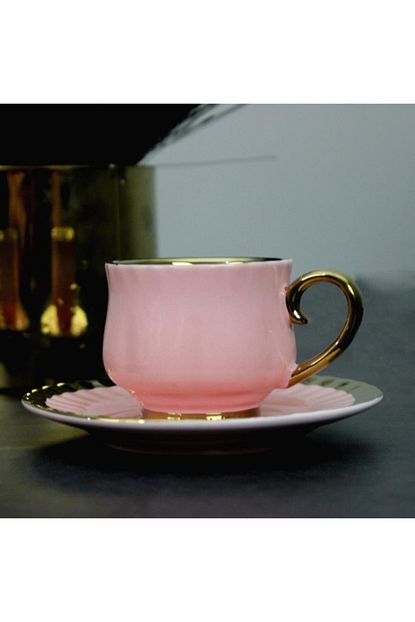 Arow Porselen Pembe 6li Kahve Takimi Trendyol