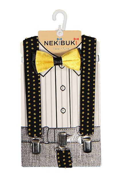 Nekibuki Erkek Cocuk Siyah Pantolon Aski Papyon Seti Trendyol