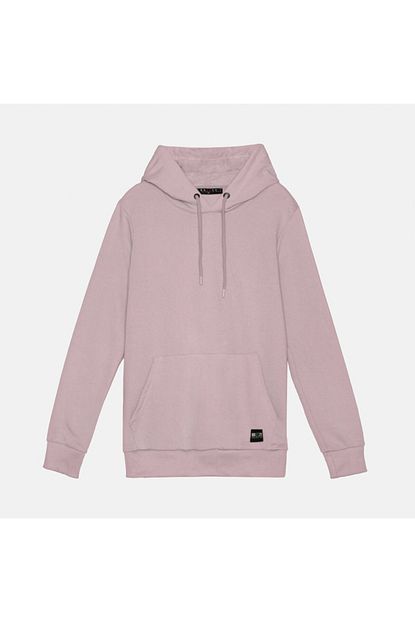 Breezy Erkek Acik Pembe Kanguru Cep Basic Sweatshirt 60068 Trendyol