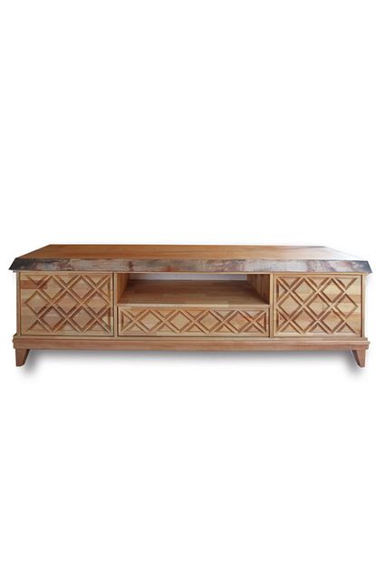 Szn Wood Tv Unitesi Furniya Kayin Kayin Panel W04 Clear 200 X 45 X 60 Cm Kubik Kapak Trendyol